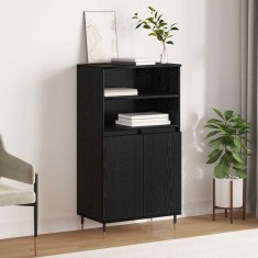 Bufet Negru 60 x 36 x 110 cm Lemn compozit
