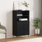 vidaXL Bufet Negru 60 x 36 x 110 cm Lemn compozit 879618