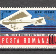 Romania.1970 Posta aeriana-Avionul cu reactie H.Coanda DR.256