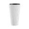 Ghiveci decorativ de flori, rotund, inalt, alb, 11/37 L, 34.9x62 cm, Sandy Slim, Prosperplast
