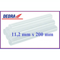 DEDRA Baghete silicon transparente 11.2 X200 mm,6 Buc