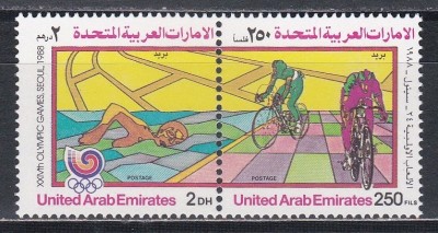 Emiratele Arabe Unite 1988 - Jocurile Olimpice - Seul, MNH foto