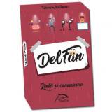 DelFan-Limba si comunicare. Joc cu 64 de cartonase ce contine 4 arii super distractive: Cultura generala, mima, descriere verbala si desen - Silvana B