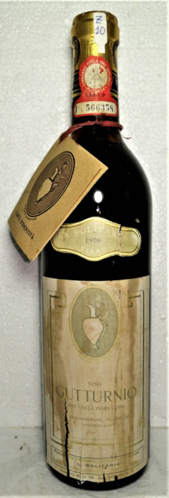 Z 10 VIN ROSU, GUTTURNIO, DOC, LA SOLITARIA, Recoltare 1970 CL 72 GR 12