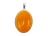 Cumpara ieftin Pandantiv argint mare cu jad galben 25x18 MM