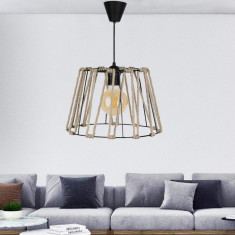 Lampa suspendata Maidenhead 1 x E27 max 20W negru [lux.pro] HausGarden Leisure