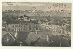 cp Fagaras : Vedere generala - circulata 1922, timbre foto