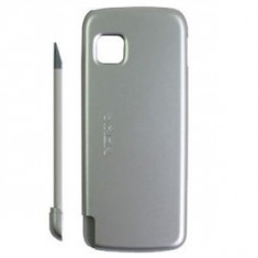 Carcasa telefon Nokia 5230 spate + stylus argintiu foto