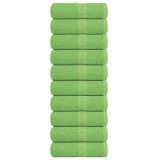 VidaXL Prosoape pentru oaspeți 10 buc Verde măr 360 g/m&sup2; 100% bumbac