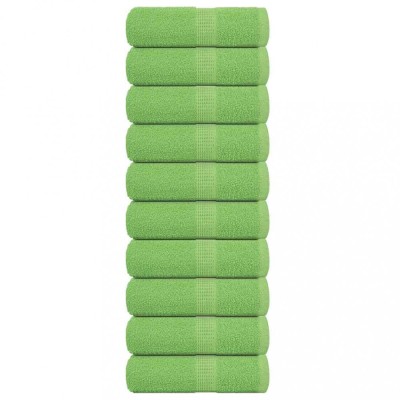 Prosoape pentru oaspeți 10 buc Verde măr 360 g/m&amp;sup2; 100% bumbac foto