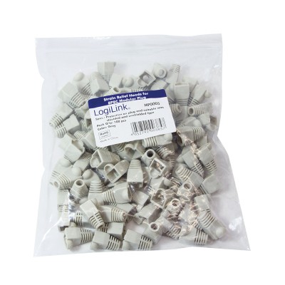 MANSON mufe RJ-45 LOGILINK pt. cablu UTP, FTP, SFTP, RJ-45 (T), plastic, 100 buc, gri, &amp;quot;MP0005&amp;quot; foto