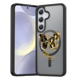 Hus&Auml; magsafe anti&Egrave;oc pentru samsung galaxy s25 &acirc; design butterfly quote, protec&Egrave;ie 360&Acirc;&deg;, faith, negru mat