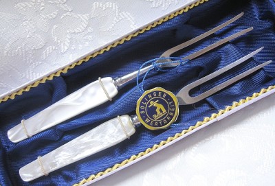 SET TACAMURI APERITIVE FURCULITE SOLINGER CU MANER SIDEFAT 16.5 CM foto