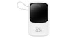 Baseus Qpow Digital Display powerbank cu &icirc;ncărcare rapidă 10000mAh 22.5W QC/PD/SCP/FCP cu cablu USB-C &icirc;ncorporat &icirc;n alb