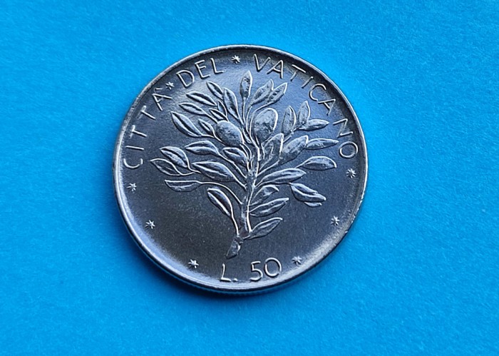 50 Lire 1975 Vatican-AUNC++U
