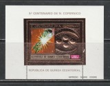 Guinea Ecuatoriala 1974 - 500 de Ani de la Nasterea lui Copernic S/S GOLD 1v MNH, Nestampilat