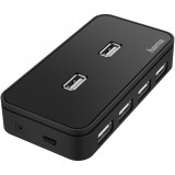 Cumpara ieftin Hub Hama 7 porturi USB 2.0, 480 Mbit/s, incl. cablu/unitate de alimentare