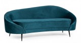 Cumpara ieftin Canapea catifea albastra Seraphin 183x85x80 cm