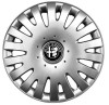 Capace roti Alfa Romeo R15, Gri/Negru, ABS, Compatibil Universal, Set 4 buc
