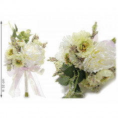 Buchet decorativ camelii cm 12 x 32 H foto