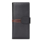 Cumpara ieftin Portofel barbati, Gruia PT1342, piele naturala, Negru-Maro