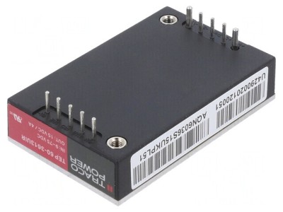 Convertor DC/DC 60W 9-75V la 15V 4A foto