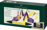PITT ARTIST PEN DUAL MARKER SET 5 BUC FASHION FABER-CASTELL, Faber Castell
