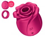 Stimulator Clitoris Pro 2 Classic Blossom, 11 Viteze Suctiune, Silicon, USB, Rosu, Satisfyer