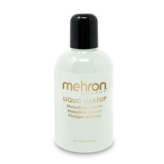 Machiaj lichid profesional Glow in the Dark, pentru pleoape, ten și bodypainting, Liquid Makeup Mehron®, 133ml - 495 Glow in The Dark