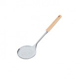 Spumiera de bucatarie, cu agatatoare, maner din lemn, 35 cm