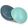 Set 2 Perne Echilibru Masaj Navaris, 16cm, PVC, Albastru/Verde, Fitness, Perna Gimnastica, Pilates, Yoga + Sac Depozitare