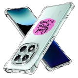 Husa antisoc pentru xiaomi redmi note 14 pro 4g / poco f7, airbag pro, clear, don&#039;t forget to smile
