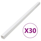 vidaXL Șine de cabluri, 100x60 mm, 30 m, PVC