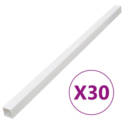 vidaXL Șine de cabluri, 100x60 mm, 30 m, PVC 155938 foto