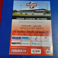 program FC Baden - Etoile Carouge FC