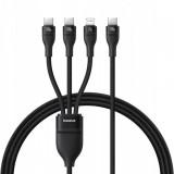 Cablu Incarcare USB-C - Lightning / 2 x USB-C Baseus Flash Series III 3in1, 100W, 1.5m, Negru P10377502111-00