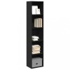 VidaXL Bibliotecă, negru, 40x30x189 cm, lemn prelucrat 857886