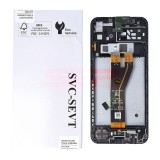 LCD+Touchscreen cu Rama Samsung Galaxy A14 4G / A145F BLACK Original Service Pack NON-EU