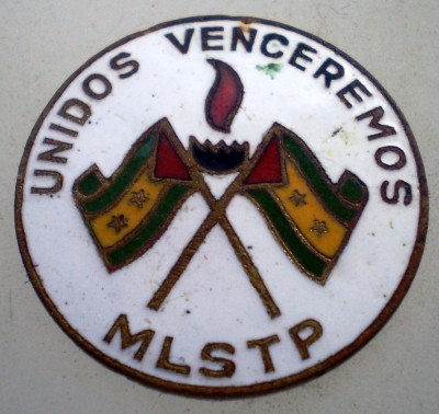 I.649 INSIGNA UNIDOS VENCEREMOS MLSTP SAO TOME E PRINCIPE fără ac foto