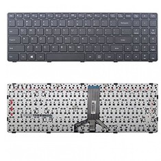 Tastatura laptop noua Lenovo Ideapad 100-15IBD Black Frame Black Win8 Long Cable US foto