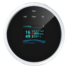 Senzor cu alarma Wifi gaz de bucatarie, detector scurgeri de gaz, electrovalva alarma gaz combustibil acasa, portabil, wireless, smart control, Dispal foto