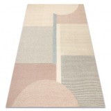Covor din l&acirc;nă FLUX 461.1.AE990 OSTA - Geometric, structural, loft crem / bej, 240x340 cm