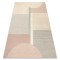 Covor din l&acirc;nă FLUX 461.1.AE990 OSTA - Geometric, structural, loft crem / bej, 80x140 cm