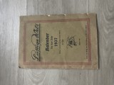 Calendar săsesc vechi 1937 - Lustige Welt Kalender (Sibiu / Hermannstadt)