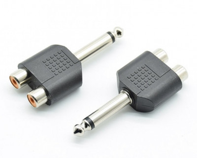 Adaptor Jack 6.3MM La 2 Rca Mama ADA 032 foto