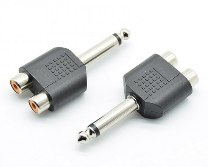 Adaptor Jack 6.3MM La 2 Rca Mama ADA 032