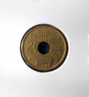 25 PESETAS 1995 DIN REGIUNEA CASTILLA Y LEON foto