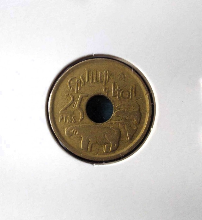 25 PESETAS 1995 DIN REGIUNEA CASTILLA Y LEON