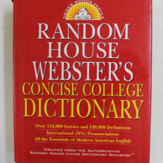 RANDOM HOUSE WEBSTER 'S CONCISE COLLEGE DICTIONARY , 1998