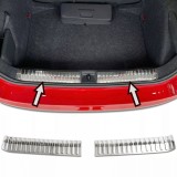 Set de 2 ornamente protectie portbagaj interior cromate pentru Skoda Kamiq din 2019